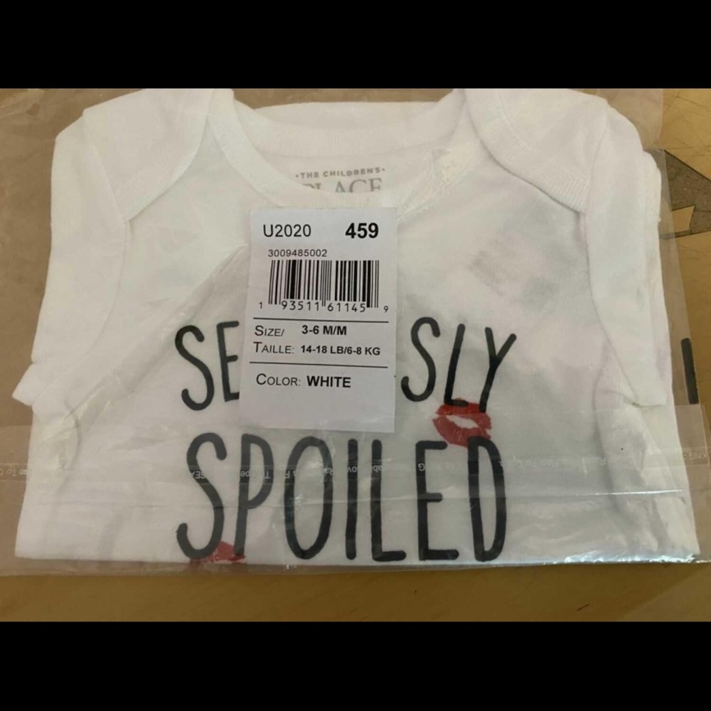 NIP Children’s Place Seriously Spoiled Onsie 3-6 mo